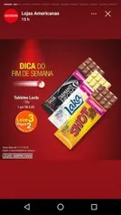 [Americanas - LOJA FÍSICA] 3 barras Lacta 135g por R$13,98