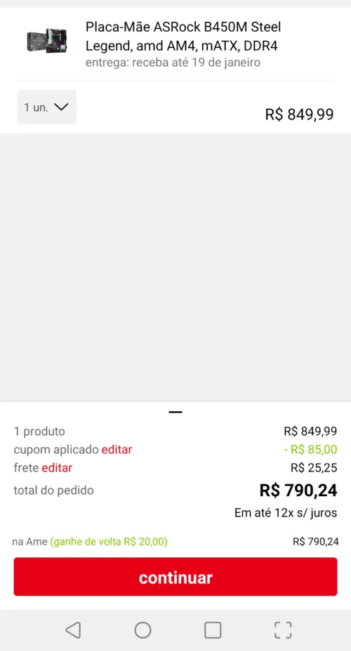 Imagem na descrição da promoção