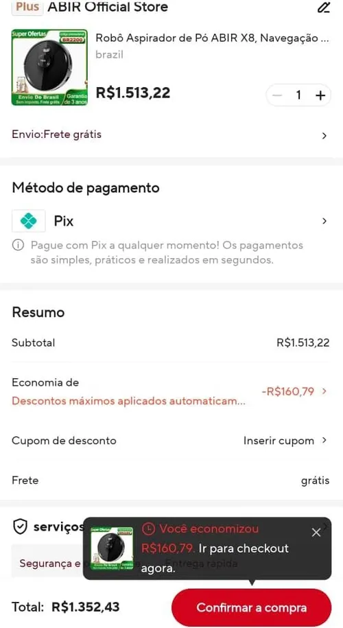 Imagem na descrição da promoção