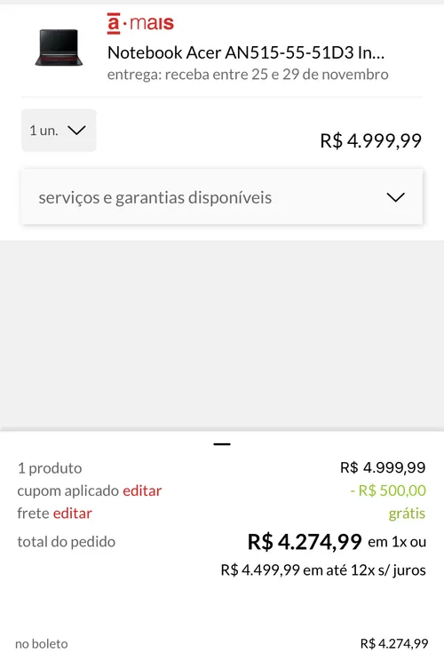 Imagem na descrição da promoção