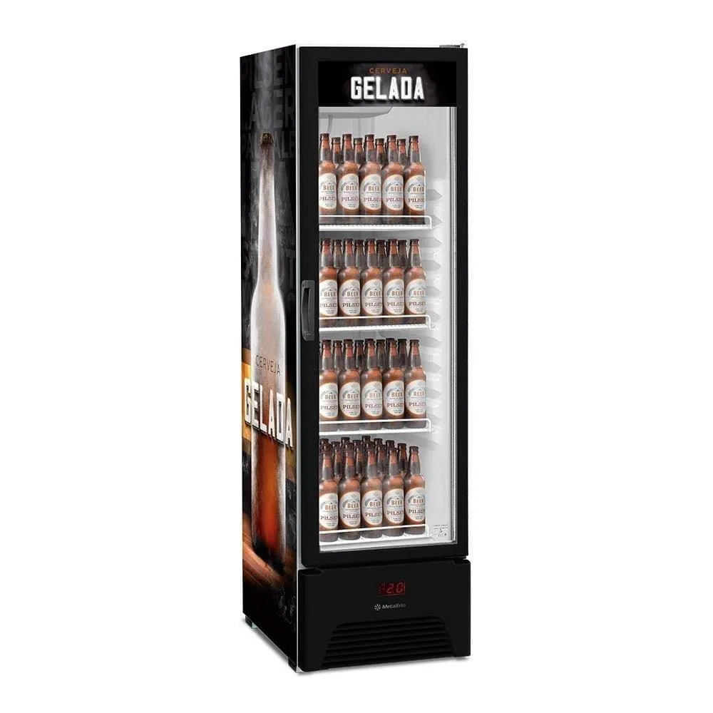 Refrigerador Cervejeira Metalfrio 324 Litros, VN28RP Optima Frost Free, Preto - 220V