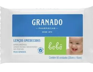 Lenço umidecido pele sensível granado | R$7