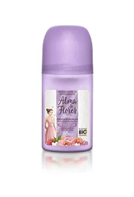 Min. 2 unid Desodorante Roll on Alma de Flores Essência de Flores Brancas de 60Ml