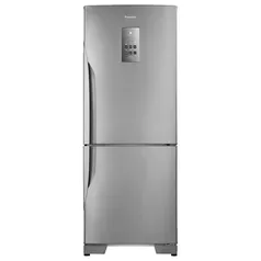 Geladeira/Refrigerador Panasonic 425 Litros NR-BB53 | Frost Free, 2 Portas, Tecnologia Inverter, Aço Escovado