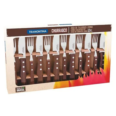 Faqueiro Tramontina Churrasco 12 peças | R$90