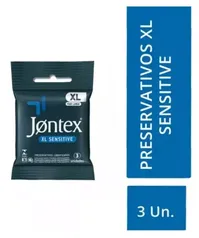 Preservativo Jontex XL Lubrificado - 3 Unidades