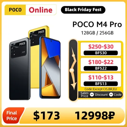 Smartphone POCO M4 Pro 4G 6/128GB Versão global