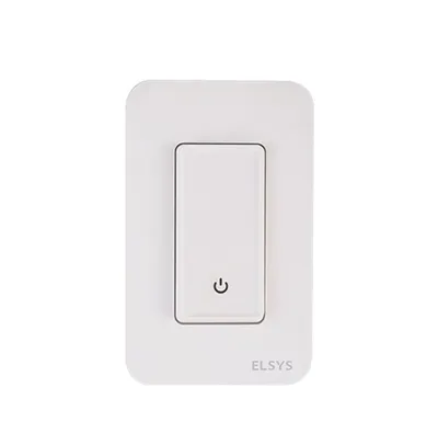 Interruptor Inteligente Wi-Fi 1 Tecla Elsys EPGG22 Controle Via Aplicativo Compatível com Alexa e Go