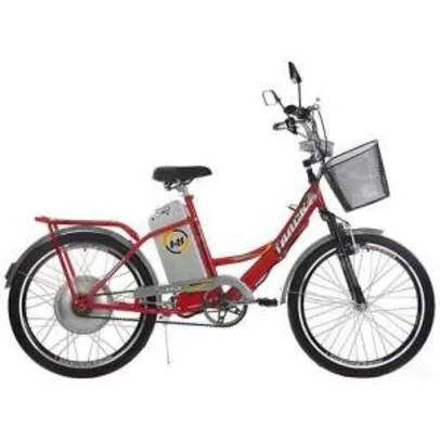 [SOU BARATO] Bicicleta Elétrica TKX City Plus Aro 24 350W Vermelha - Track Bikes - R$1999