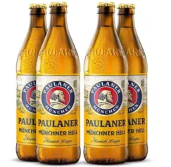 Kit 4 Und Cerveja Paulaner Munchner Hell 500Ml