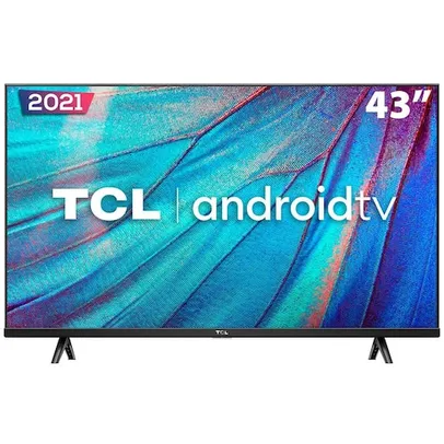 Smart TV LED 43 Full HD TCL 43S615 com Design Sem Bordas, Bluetooth, Google Assistant e Android TV