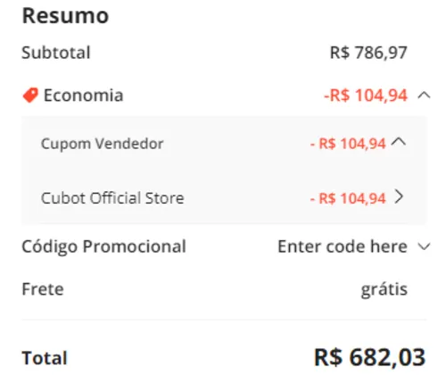 Imagem na descrição da promoção