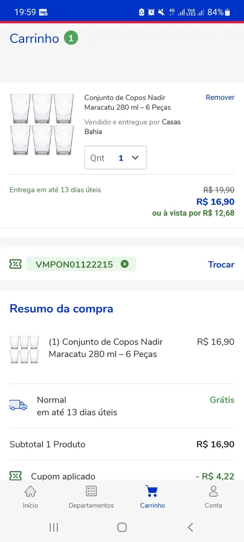 Imagem na descrição da promoção