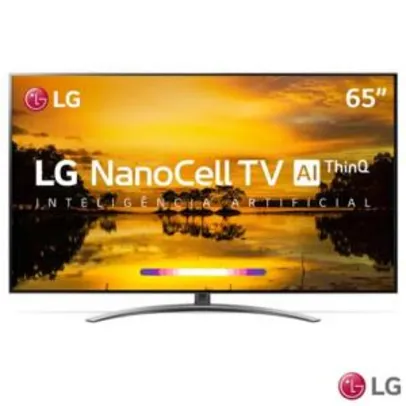 Smart TV NanoCell 65" LG 4K 65SM9000 120HZ + Smart Magic  | R$6.944