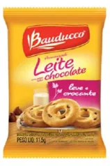 Biscoito Bauducco Amanteigado Leite com gotas de chocolate Sachê 11,8g