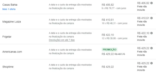 Imagem na descrição da promoção