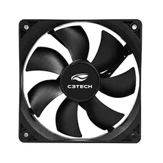 [PRIME] Cooler Fan C3Tech F7-100BK Storm 12cm Preto - Rolamento FDB 12v 1200RPM | R$ 23