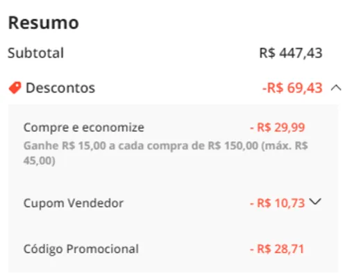 Imagem na descrição da promoção