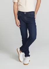 [Tamanho 36 ao 46] Calça Jeans Masculina Skinny Com Elastano - Azul 