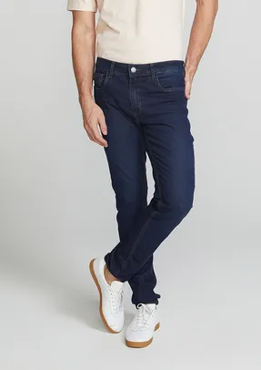 [Tamanho 36 ao 46] Calça Jeans Masculina Skinny Com Elastano - Azul 