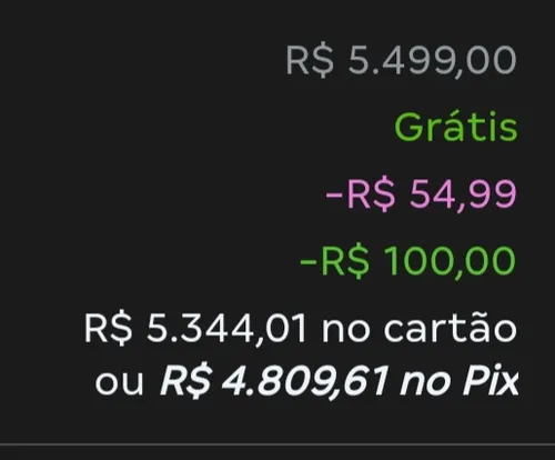 Imagem na descrição da promoção