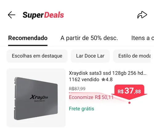 Imagem na descrição da promoção