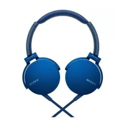 Fone de Ouvido Headphone Sony Extra Bass MDR XB550AP Azul - R$ 140