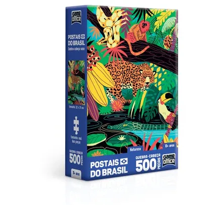 [Prime] Quebra-cabeça 500 peças nano | Postais do Brasil | Natureza | Outros modelos listados abaixo
