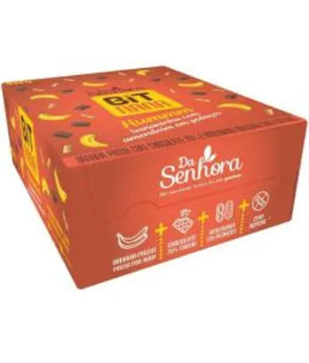BitBanana - Bananinha com chocolate 70% e amendoim - cx 24 unidades 18g | R$ 19
