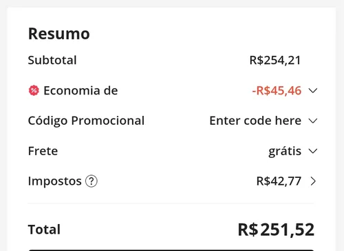 Imagem na descrição da promoção