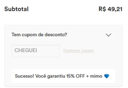 Imagem na descrição da promoção