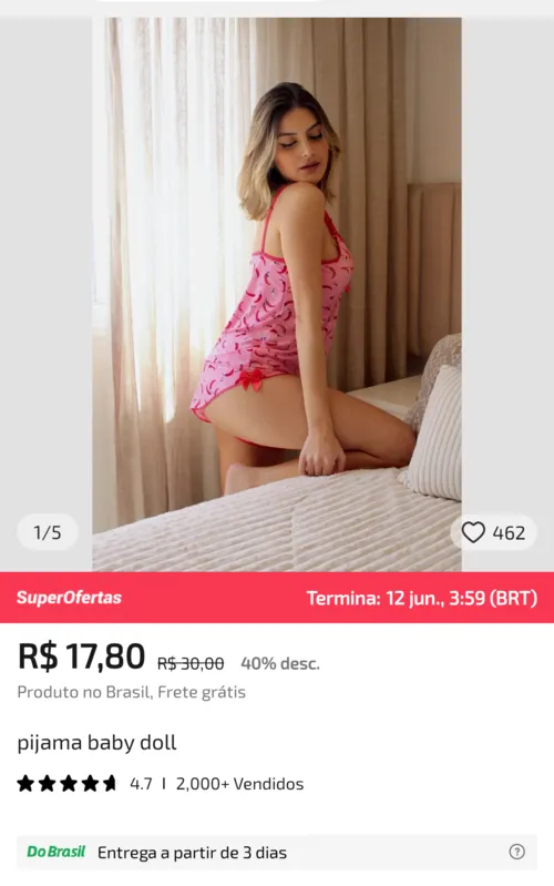 Imagem na descrição da promoção