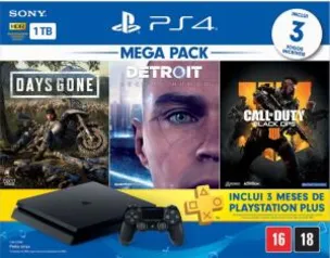 (1x Cartão Americanas) Playstation 4 - 1TB Hits Bundle Edição 5.1 | R$1.469