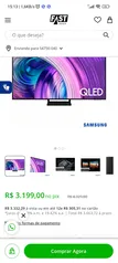 Smart TV 4K Samsung QLED 55&quot; Polegadas com Modo Game, Alexa built in e Wi-Fi - 55Q70AA