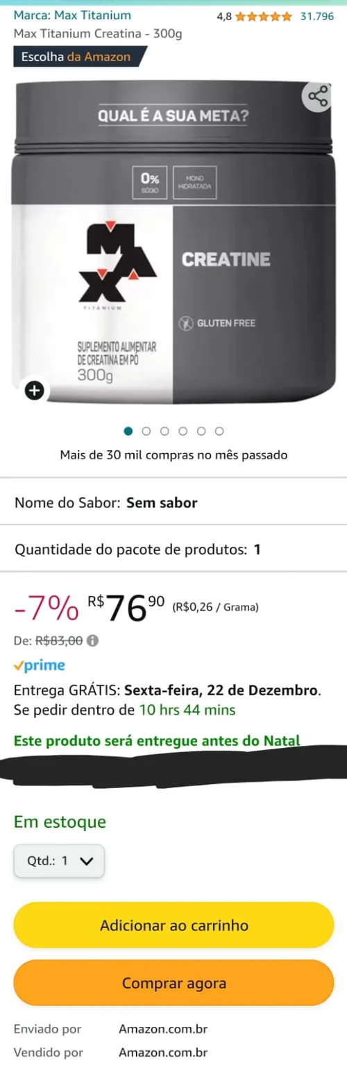 Imagem na descrição da promoção