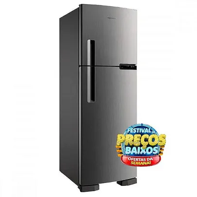 Geladeira Brastemp BRM44HK Frost Free Duplex com Compartimento Extrafrio e Fresh Zone 375L Inox 127v