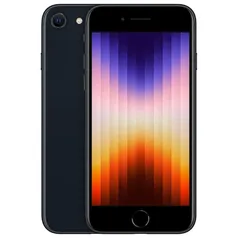 [APP banQI] iPhone Apple SE (3ª geração) 128 GB - Meia-noite Tela de 4.7”, Câmera de 12MP