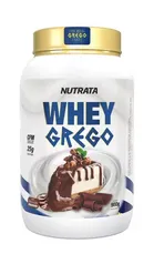 Suplemento em pó Nutrata Whey Grego sabor - cheesecake de chocolate -900g