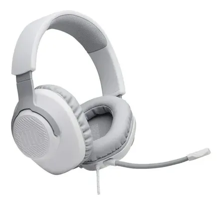 Headset over-ear gamer JBL Quantum 100 branco