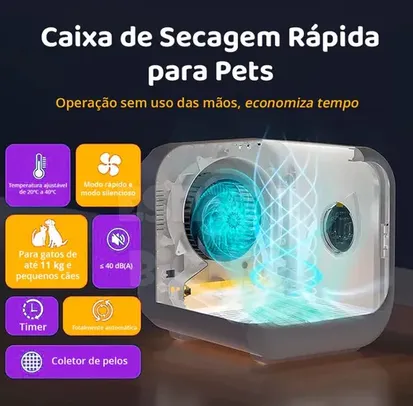 Máquina De Secar Pets Plus Grande Silencioso