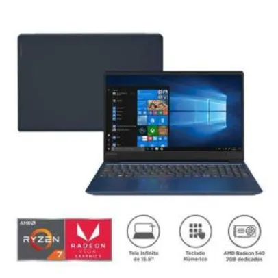 Notebook Lenovo Ideapad 330s Ryzen 7 2700u 8 GB RX 540 | R$2.439