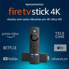 Fire TV Stick Amazon com Alexa e Controle Remoto 4K - 2021