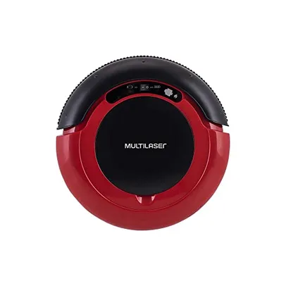 Aspirador de Pó Robô Multilaser 3 em 1 Bivolt 17W Bateria Recarregável Vermelho Preto Ho041