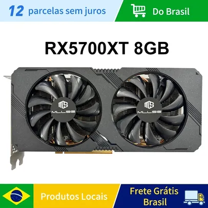 Brasil em estoque placa gráfica mllse radeon rx 5700 xt 8gb gddr6 256 