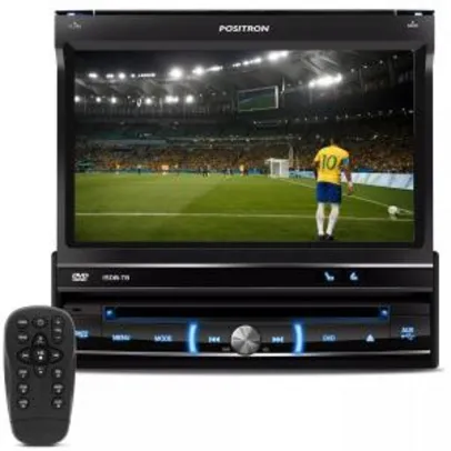 DVD Player Automotivo Pósitron SP6700DTV 7' TV Digital, tela retrátil - R$ 599