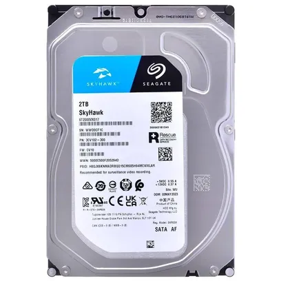 Foto do produto Hd Seagate 2TB Skyhawk Surveillance 3.5" Sata 3 5400RPM - St2000vx017