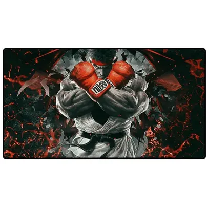 Mouse Pad Gamer Speed Street Fighter Extra Grande 35x70cm 3mm - EXBOM