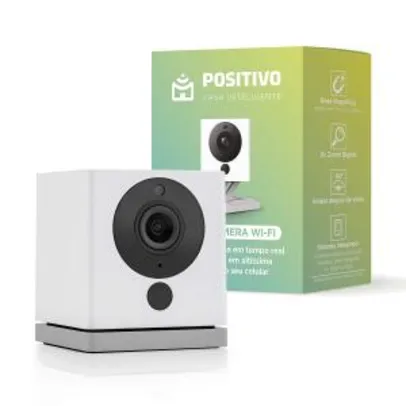 [PRIME ] Smart Câmera Positivo - Wi-Fi, 1080p FullHD, Ângulo Amplo de 110 graus, Compatível com Alexa