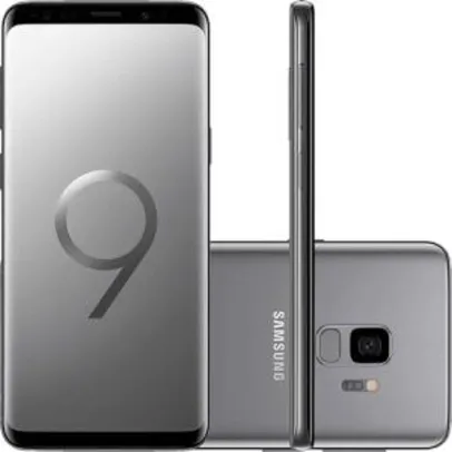 (App) (CC Americanas) Smartphone Samsung Galaxy S9 Dual Chip Android 8.0 Tela 5.8" Octa-Core 2.8GHz 128GB 4G Câmera 12MP - Cinza