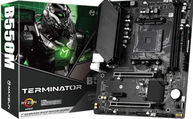 Placa Mãe MAXSUN B550M MS-Terminator, Chipset B550, AMD AM4, mATX, DDR4